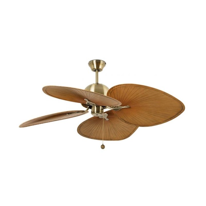 Ventiladores de Techo Faro Cuba Ø1320Mm Oro Envejecido 4 Palas. 