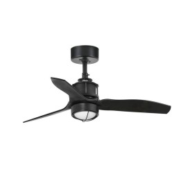 Ventiladores de Techo con luz Faro Justfan Xs Ø810Mm Negro Palas Negras 17W 3000K S/R 