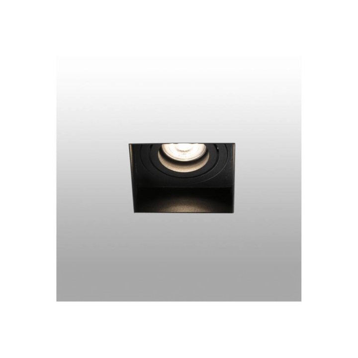 Lámparas empotrables Faro Hyde Negro Cuadrado Orientable S/M Gu10 