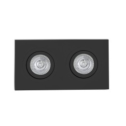 Lámparas empotrables Faro Radon-2 Empotrableorient Cuad Negro 2Xgu10/Mr16/L 