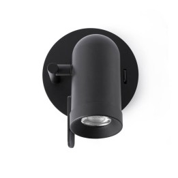 Apliques Faro Orleans Negro 1L Gu10 