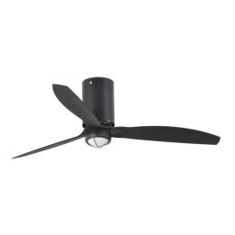 Ventiladores de Techo con luz Faro Mini Tube Fan Ø1280Mm N/M Palas Neg 17W 3000K S/R 