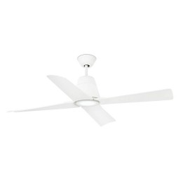 Ventiladores de Techo con luz Faro Typhoon Ø130 Dc Blanco 4 Palas 19W 3000K S/R 