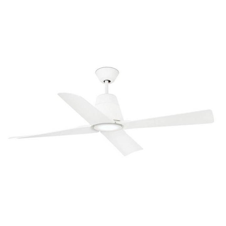 Ventiladores de Techo con luz Faro Typhoon Ø130 Dc Blanco 4 Palas 19W 3000K S/R 