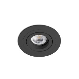 Lámparas empotrables Faro Radon Orientable Emp.Redondo Negro Gu10/Mr16/Led 