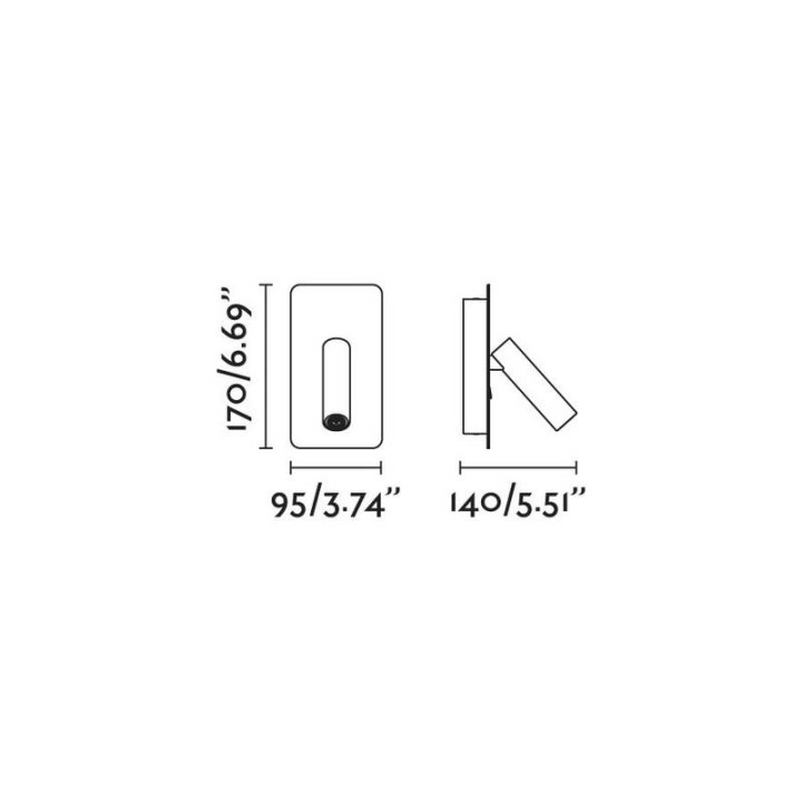 Apliques Faro Suau Lector Bronce Led 3W 3000K 