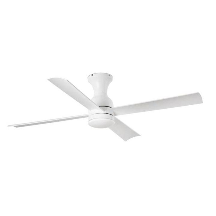 Ventiladores de Techo con luz Faro Fraser Ø1300Mm Blanco 4 Palas Led 16W S/R 