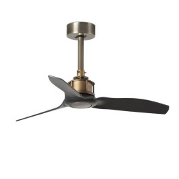 Ventiladores de Techo Faro Just Fan Xs Ø810 Mm Oro Viejo 3 Palas Negras 