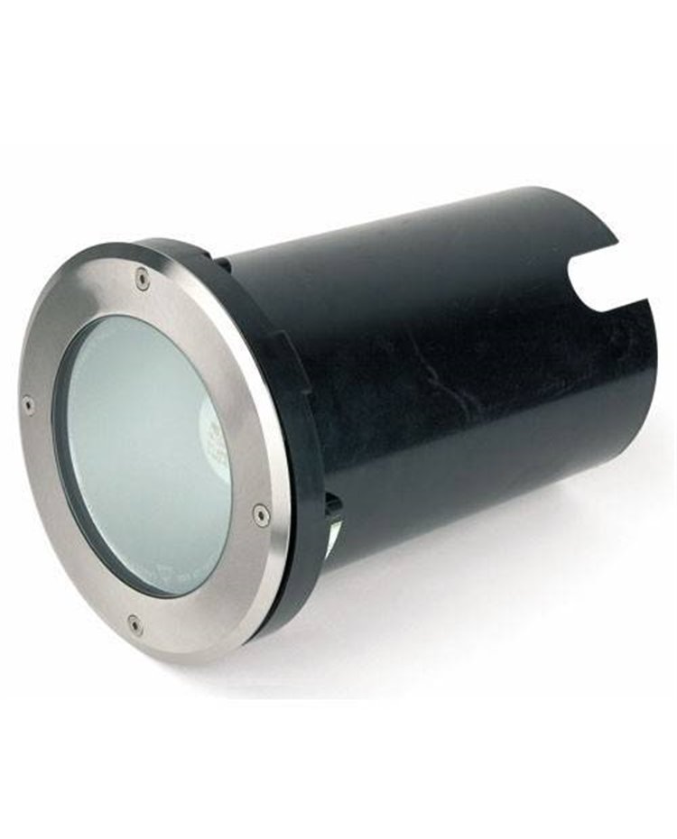 Lámpara Empotrable Aluminio Iny. TECNO-1 para Exterior color Inoxidable E27
