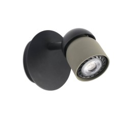 Apliques Faro Coco Negro / Verde Oliva 1Xgu10 