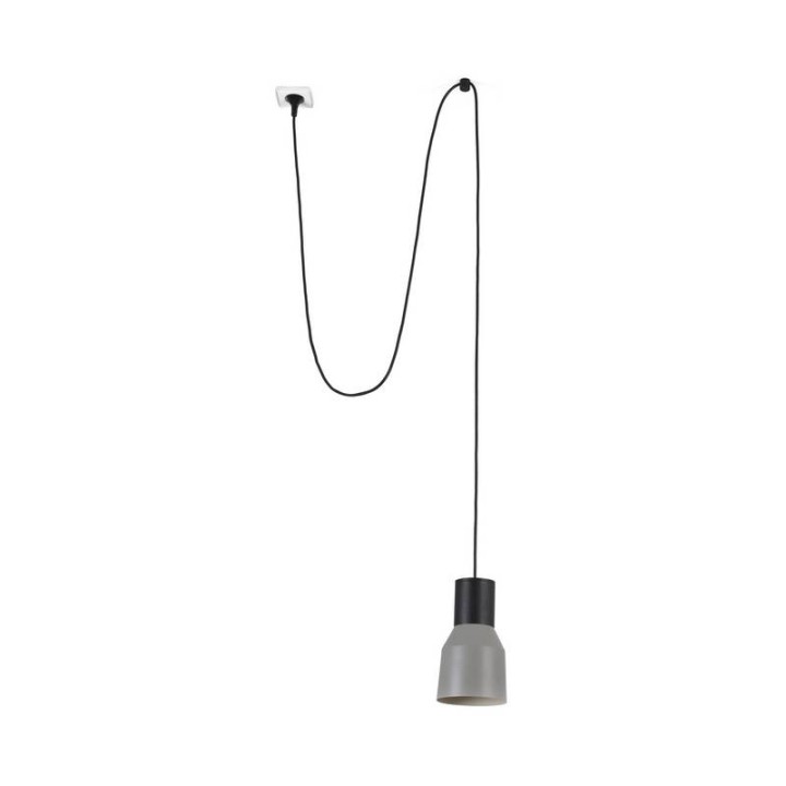 Faro Kombo Colgante Con Clavija Gris Ø120 1X E27 