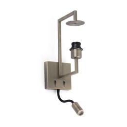 Apliques Faro Frame Oro Viejo 1Xe27 Lector Led 3W 