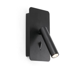 Apliques Faro Suau Lector Negro Led 3W 3000K 