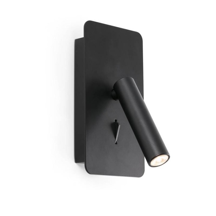 Apliques Faro Suau Lector Negro Led 3W 3000K 