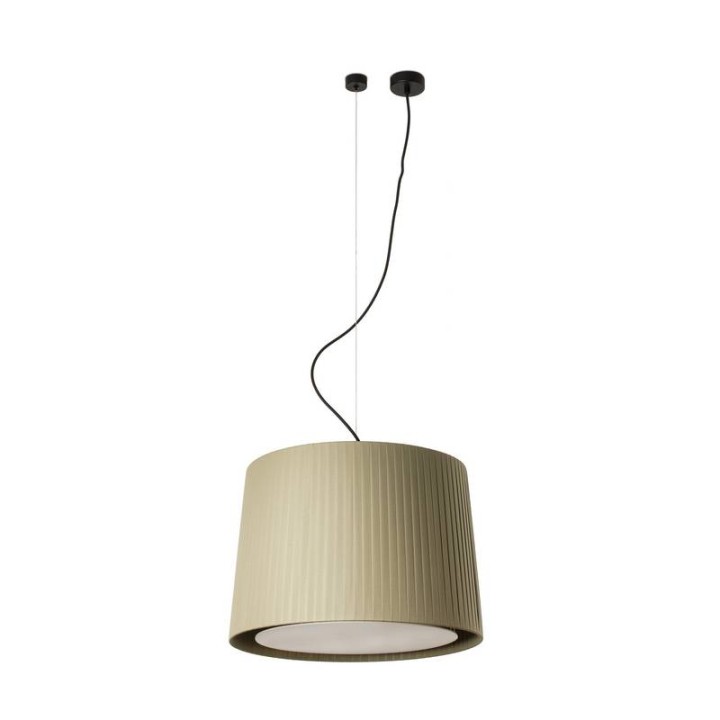 Lámpara colgante Faro Samba Negro P. Encint E27 Ø500*350*Ø450 Verde 