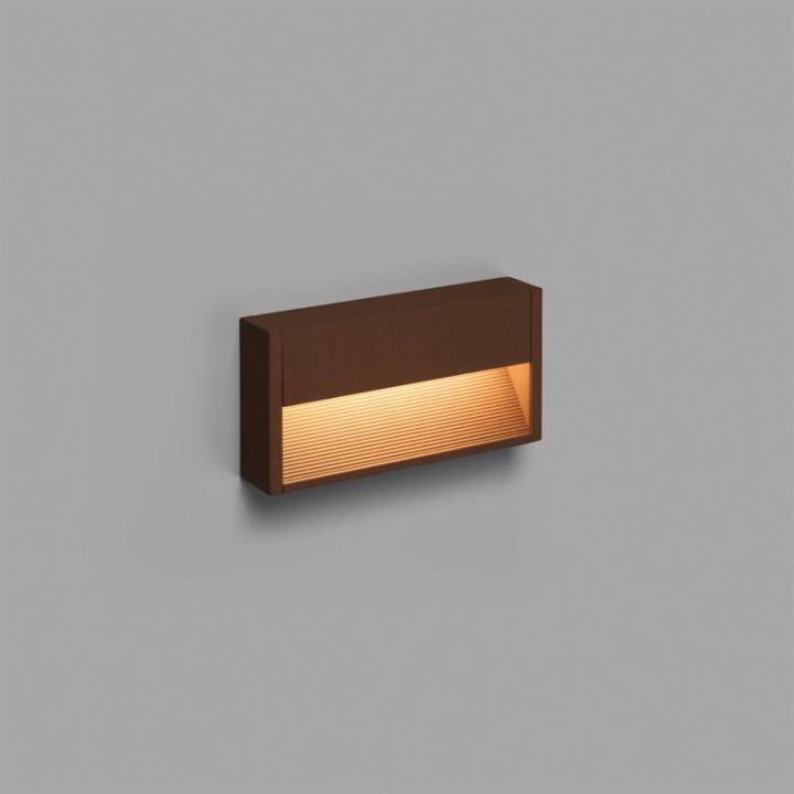Apliques de Exterior Faro Grada-2 Marron Oxido Led 6W 3000K 
