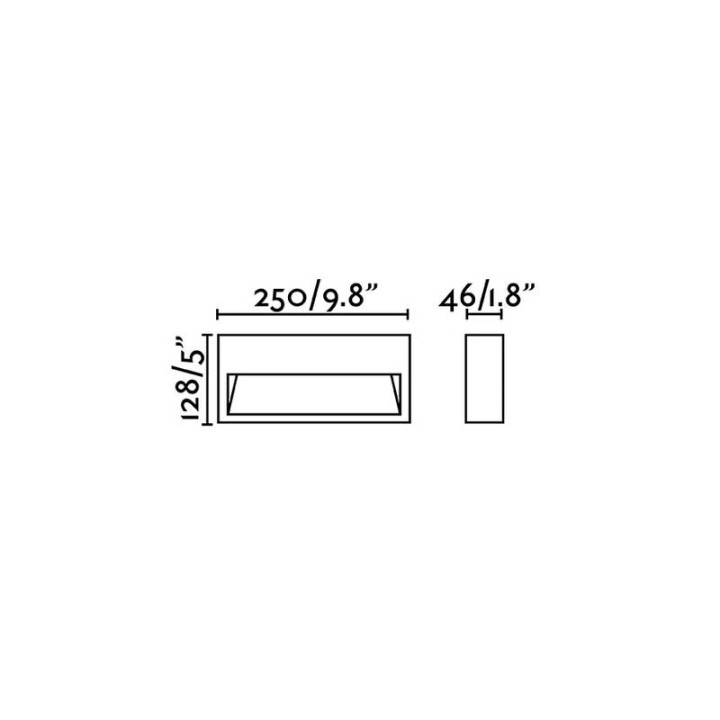 Apliques de Exterior Faro Grada-2 Marron Oxido Led 6W 3000K 