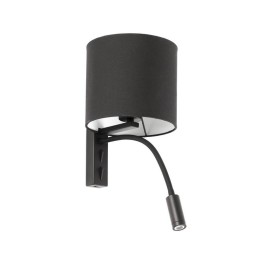 Apliques Faro Tira Negro E27 Con Lector 3W 3000K 