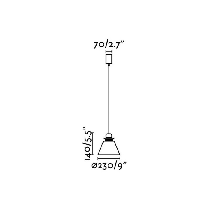 Lámpara colgante Faro Naos Beige Ø233 1Xe27 