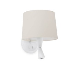 Apliques Faro Conga Apl Lector Blanco P.E27 Ø215*160*Ø190 Beige 