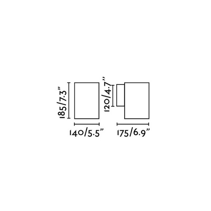 Apliques de Exterior Faro Thon-1 Gris Oscuro Led 15W 3000K 18° 