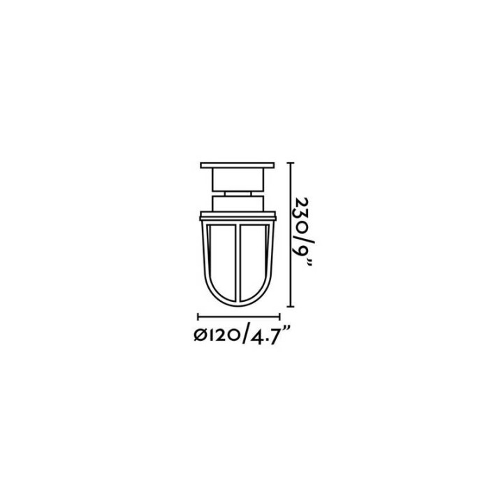 Plafones Faro Mauren Plafon/Sobremuro Laton E27 
