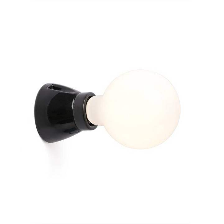 Apliques Faro Kera Ceramica Negro 1L E27 