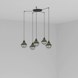 Lámpara colgante Faro Claire Verde E27 15W 5L 