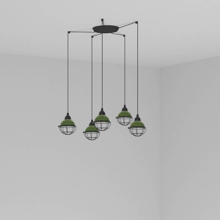 Lámpara colgante Faro Claire Verde E27 15W 5L 