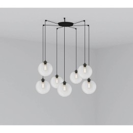 Lámpara colgante Faro Clara Transparente E27 100W 7L 
