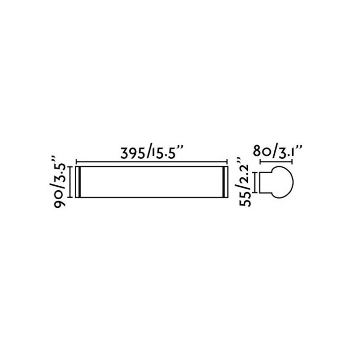 Lámpara de Baño Faro Danubio Aplique Cromo Led 12W 2700K 