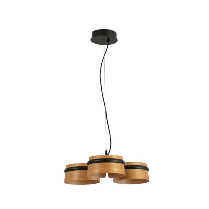 Lámpara colgante Faro Loop Cerezo Led 3X6W 2700K 