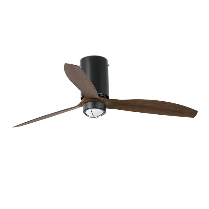 Ventiladores de Techo con luz Faro Minitube Fan Ø1280Mm N/M Palas Mad 17W 3000K S/R 