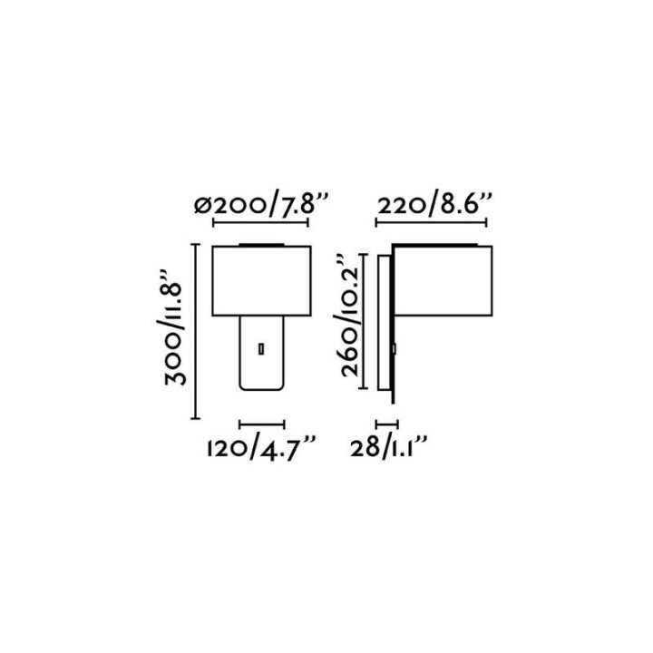 Apliques Faro Fold Blanco 1Xe27 