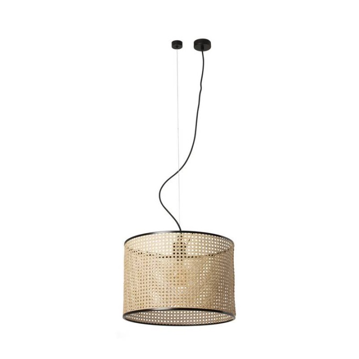 Lámpara colgante Faro Mambo Negro P. Ratan E27 Ø450*313*Ø450 