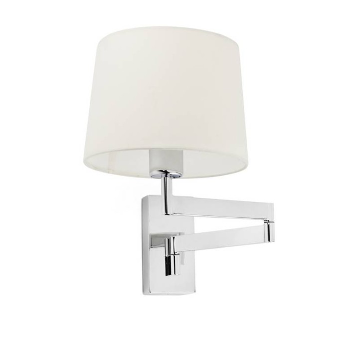 Apliques Faro Artis Articulado Cromo Pantalla Beige 