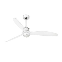 Ventiladores de Techo Faro Just Fan Ø1280 Mm Cromo 3 Palas Trans 17W 3000K 