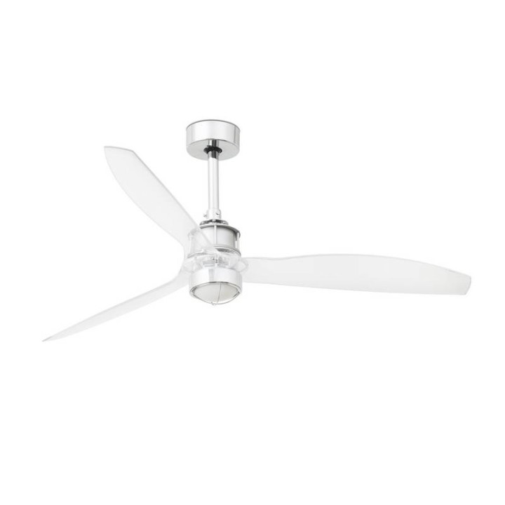 Ventiladores de Techo Faro Just Fan Ø1280 Mm Cromo 3 Palas Trans 17W 3000K 