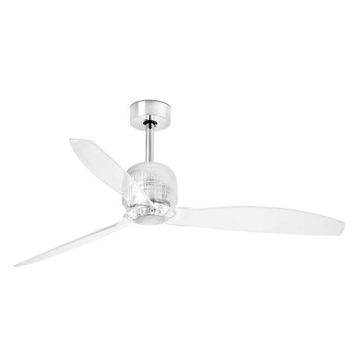 Ventiladores de Techo Faro Deco Fan Ø1280 Mm Cromo 3 Palas Transparentes 
