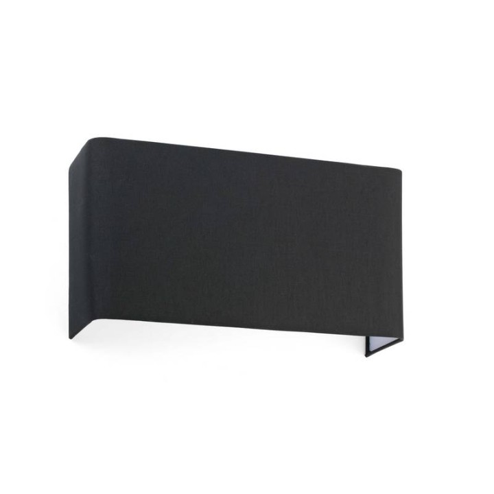 Apliques Faro Cotton Negro Hor. Sq. 375X200X105 2Xe27 