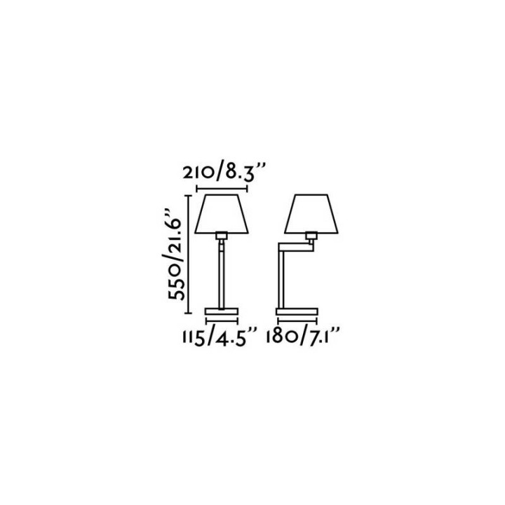 Lámparas Faro Artis Sobremesa Bronce 1Xe27 