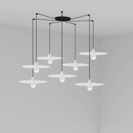Lámpara colgante Faro Plat Blanco E27 60W 7L 