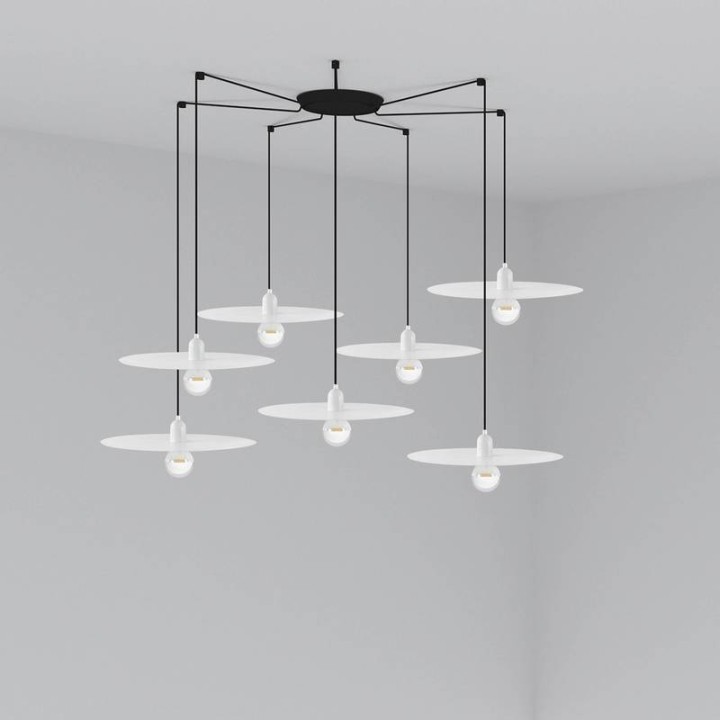 Lámpara colgante Faro Plat Blanco E27 60W 7L 