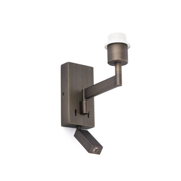 Apliques Faro Artis Articulado E27 Lector Led 3W Bronce 