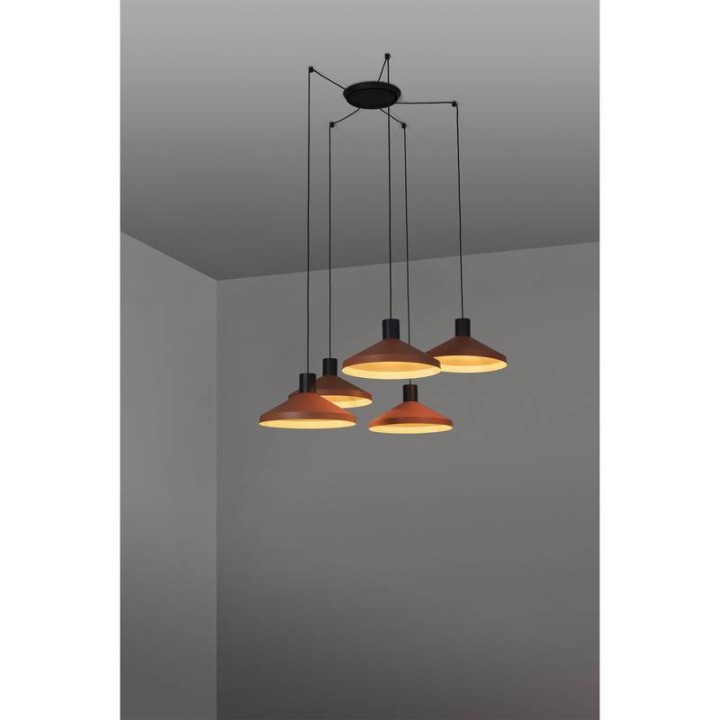Lámpara colgante Faro Kombo Terracotta Ø400 1X E27 5L 