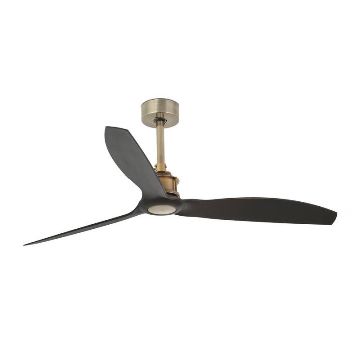 Ventiladores de Techo Faro Just Fan Ø1280Mm Oro Viejo 3 Palas Negras 