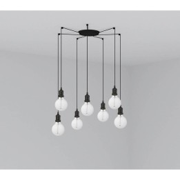 Lámparas empotrables Faro Art Colgante Negro 1Xe27 2M Cable 7L 