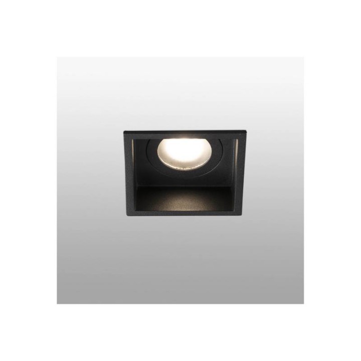Lámparas empotrables Faro Hyde Negro Cuadrado Fijo Gu10 Ip44 