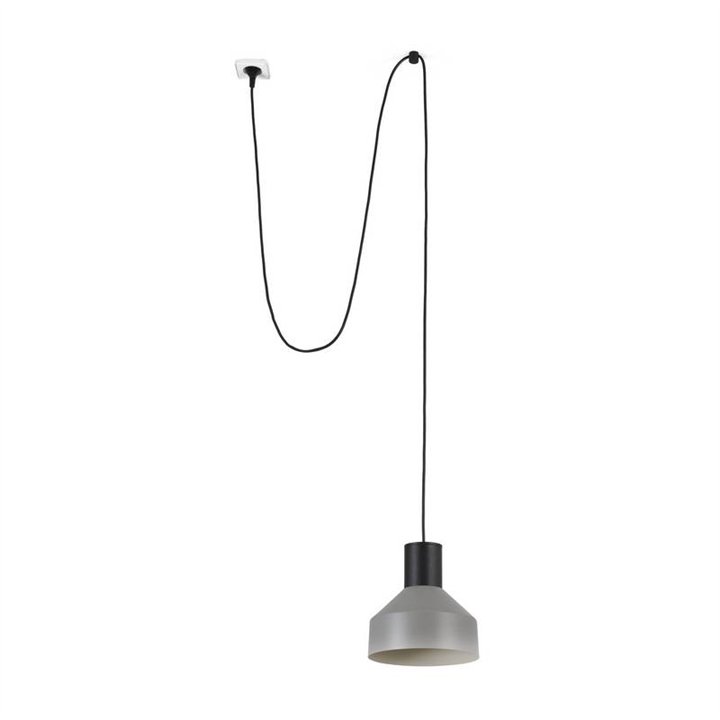 Faro Kombo Colgante Con Clavija Gris Ø200 1X E27 