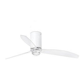 Ventiladores de Techo con luz Faro Mini Tube Fan Ø1280Mm Blanco Mate 3 Palas S/R 